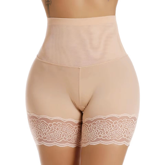 Women Body Shaper High Waist Safety Shorts Lace Knickers Tummy Control Panties Slimming Underwear Shaping Boyshorts Shapewear